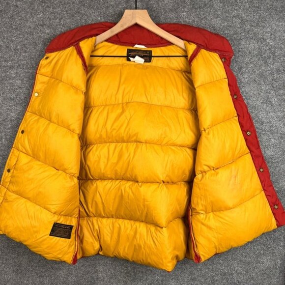 Vintage Eddie Bauer Puffer Vest Goose Down Filled Insulated Travel Men L - Picture 4 of 8